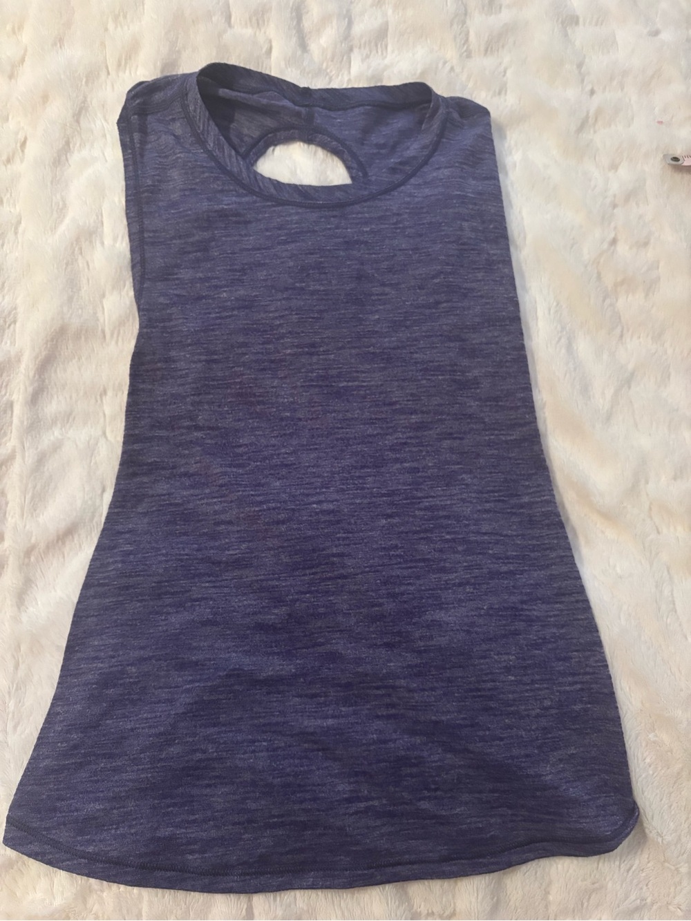 Lululemon Trapeze Twist Tank Size 2 Purple Open Back Yoga Top